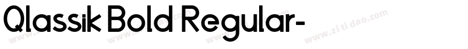Qlassik Bold Regular字体转换